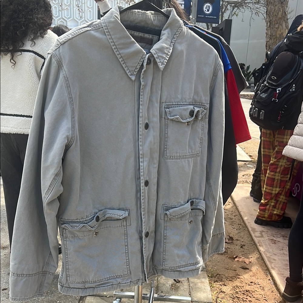 Men's Gray Denim Jacket